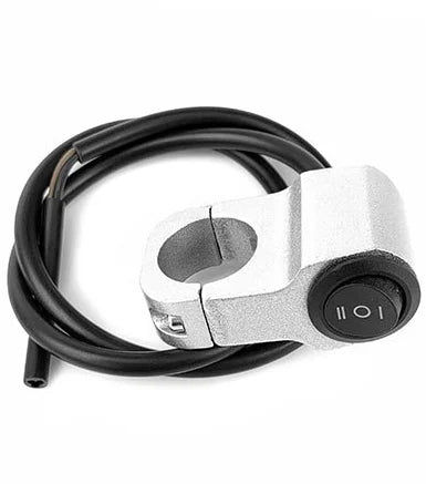 22mm 7/8in Motorcycle Handlebar Headlight ON/OFF Switch Light Button Aluminum Alloy Fog Spotlight Switch