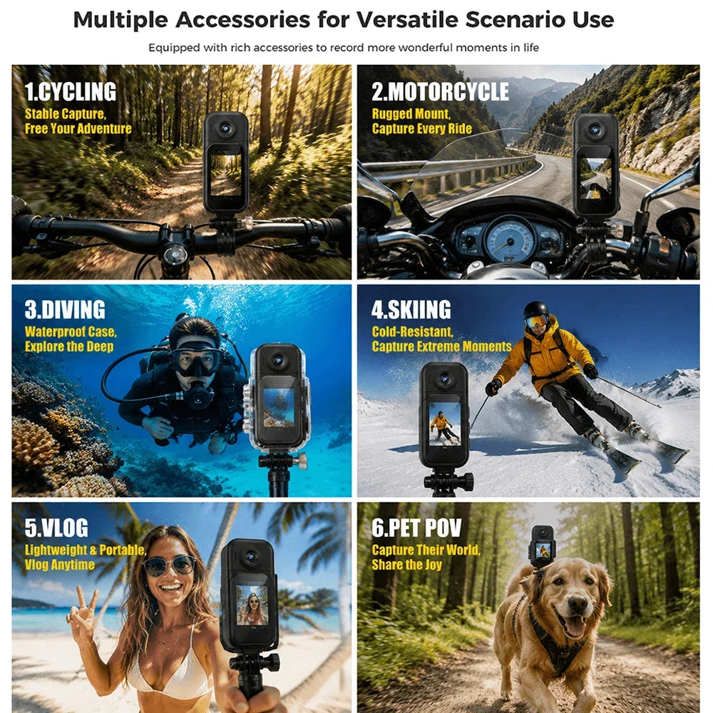 4K/1080P Outdoor Sports Camera In Helmet Motorcycle Bike Sport Mini Filming Bicycle Action Body Cam Video WIFI POV Vlog camera