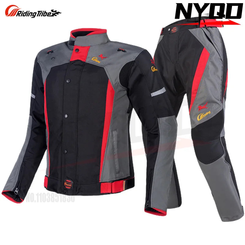 Riding Tribe motorcycle riding suit men winter waterproof anti-fall warm motorcycle off-road jacket 4 seasons motorcycle suit