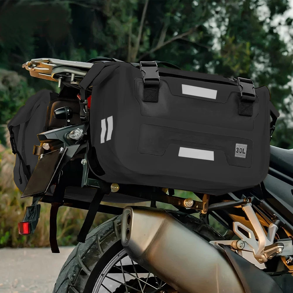 30L Motorcycle Saddle Bag Large Capacity Travel Camel Bag Waterproof Motorcycle Side Bag Motorcycle Modification Accessories