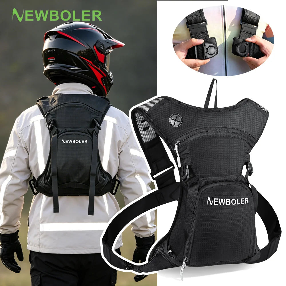 NEWBOLER 8L Motorcycle Cycling Hydration Pack MTB Off Road Motocross Water Backpack Sport Mountain Bike Water Bag