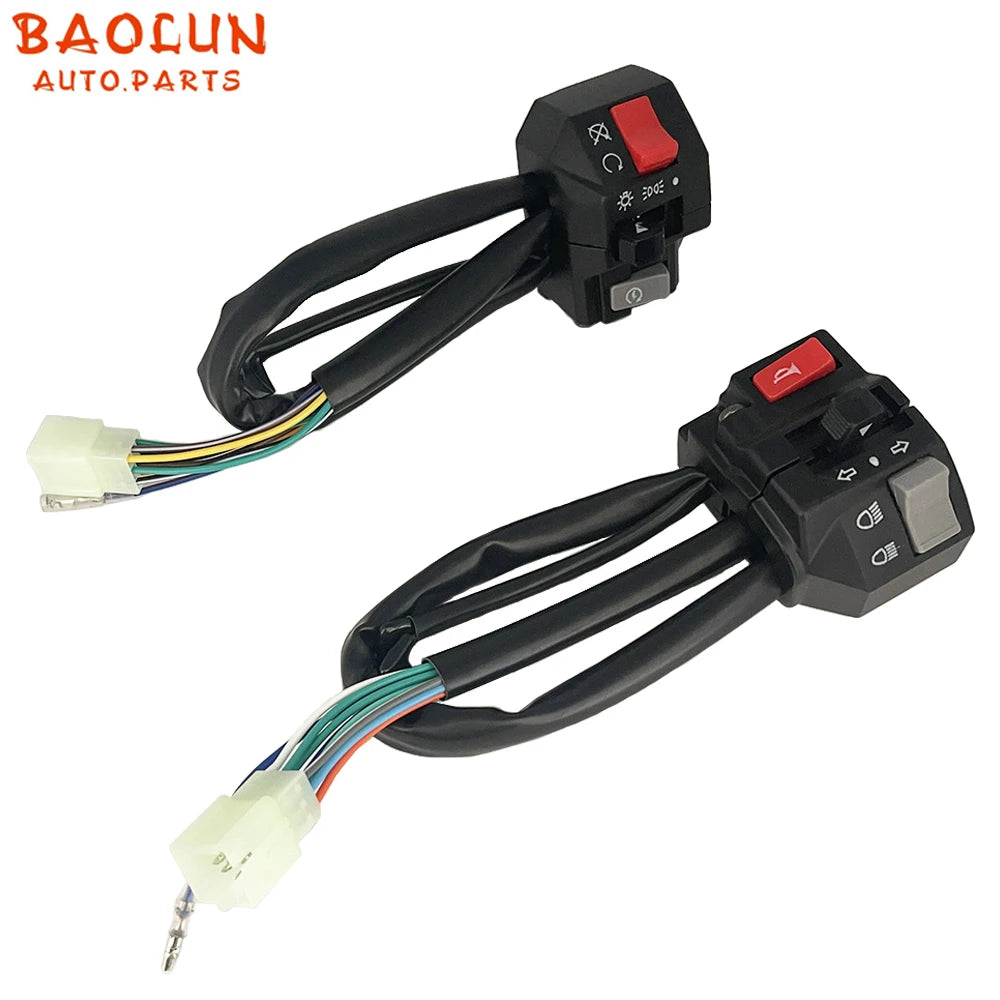 BAOLUN    For Yamaha XV250 Virago SRX600 FZR250 RZ250 YPVS RZ350 TZR250 RD250 7/8" 22mm  Handlebar Switch Control Left Right