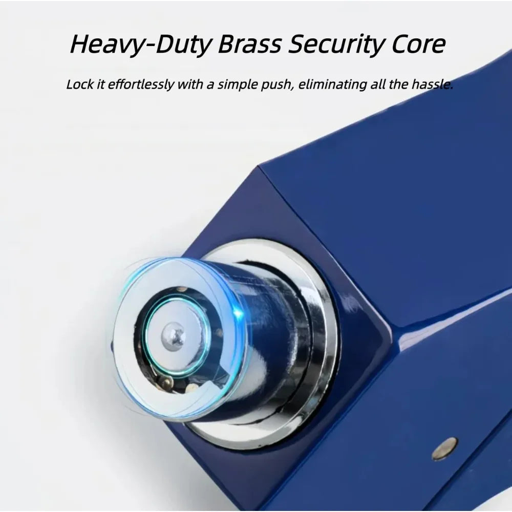 Universal Aluminum Alloy Motorcycle/Bicycle Handlebar Lock - Heavy Duty Anti-Theft for ATV/Dirt/Street Bikes, Tool-Free Install