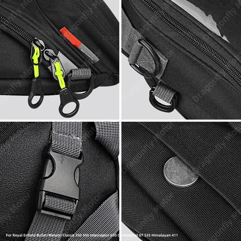 Motorcycle Fuel Bag Mobile Phone Navigation Tank For Royal Enfield Bullet/Meteor/Classic 350 500 Interceptor 650 Continental GT
