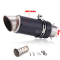 Universal 51/60mm motorcycle sc exhaust inox muffler carbon fiber exhaust with DB Killer for z900 R3 R25 MT07 MT09 R1 Z400 Z650