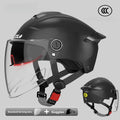 Double Lens Electric Motorcycle Helmet Electric Bike Half Helmet Summer Sun Protection Safety Helmet For Women Men