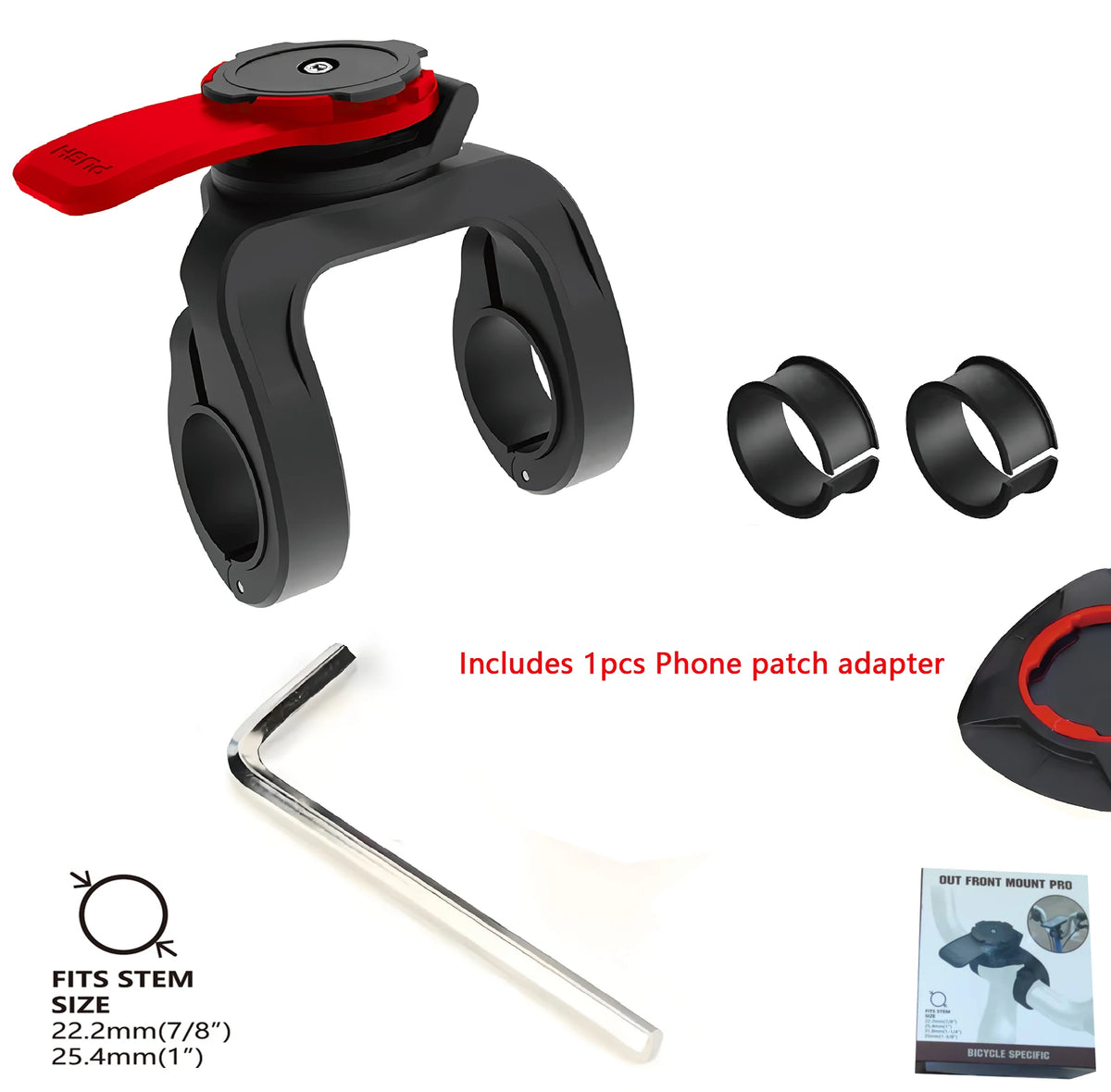 Motorcycle Phone Mount Anti-Vibration Dampener Heavy Duty Secure Grip Phone Holder for Adventure Bike Dirt Bike Harley Offroad