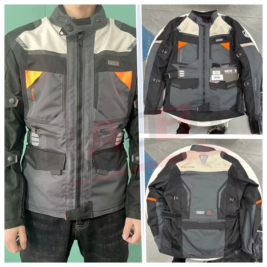 NERVE Motocross Riding Clothes Autumn Winter Warm Waterproof Motorcycle Jacket Pants Men CE Anti-fall Off Road Jacket Rally Suit