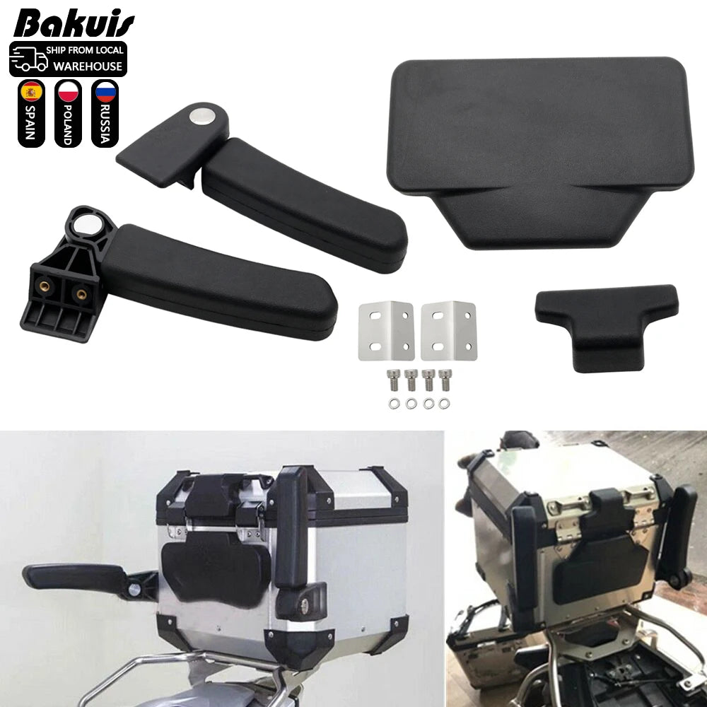 Motorcycle Aluminum Rear Box Passenger Armrest Fit For BMW R1250GS R1200 GS 1200 LC ADV F800GS F750GS F850GS Backrest Pad