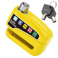Motorcycle Alarm Lock Wheel Disc Brake Lock with Key Motorbike Scooter Waterproof Anti-theft Aluminum Alloy Security Brakelock