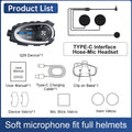 Q29 Motorcycle Helmet Headset Recorder 1080P HD Wireless Communicator Moto Dash Camera Wide-angle Waterproof WiFi Video Recorder