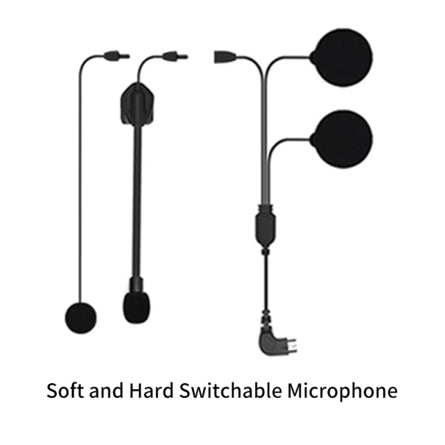 Maxto M2 M3 M3S Headphone Microphone 2 In1 Earphone Accessories Suit for Motorcycle Full/Half Face Integral Open Helmet Intercom