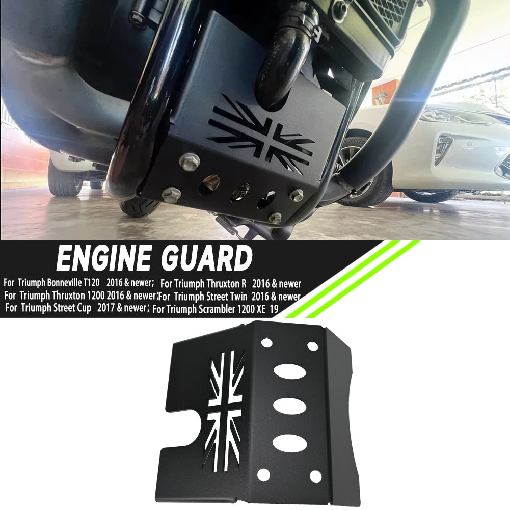 New For TRIUMPH Bonneville Bobber Engin Eprotection Cover Chassis Under Guard Skid Plate Motorcycle Engine Protection Cover