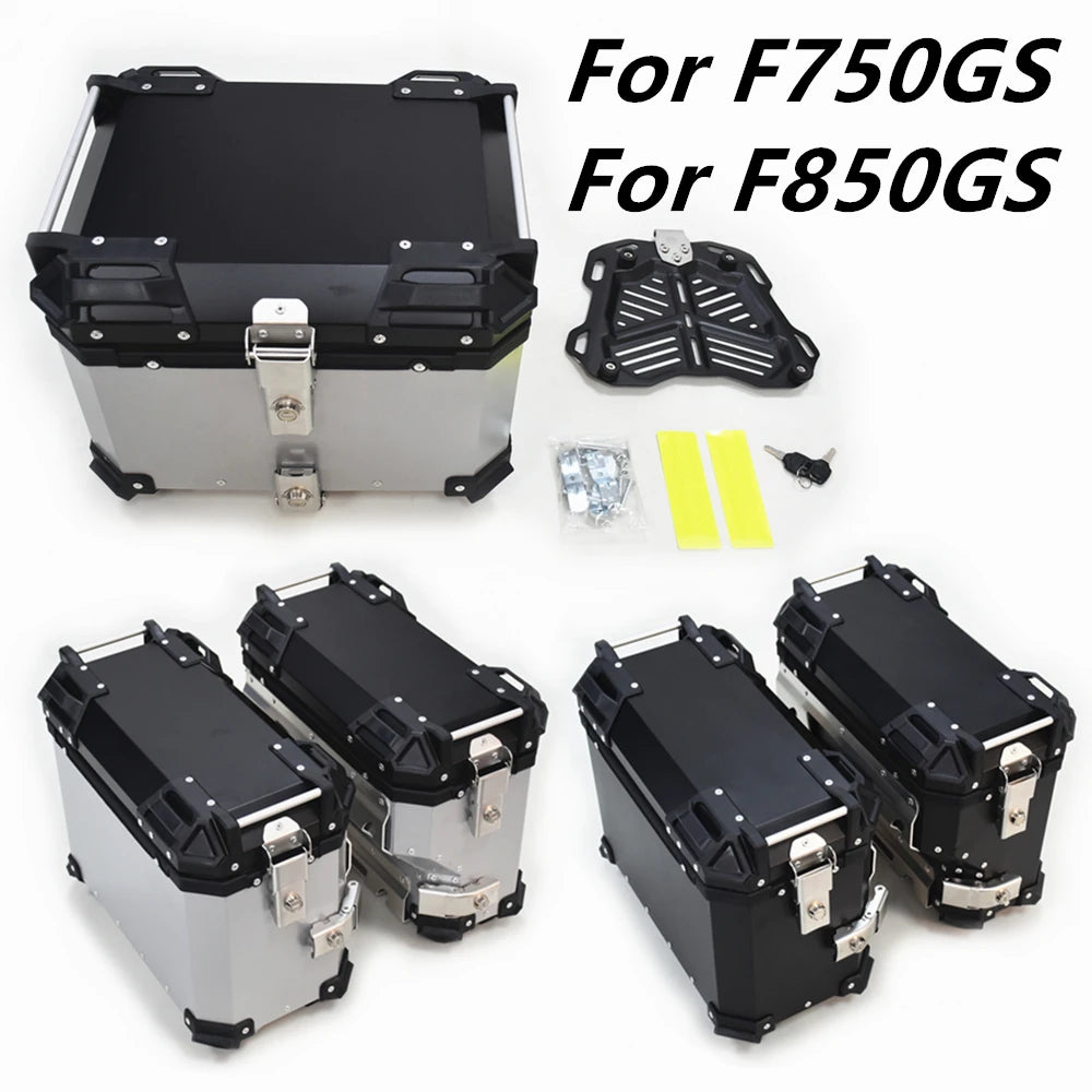 Motorcycle Storage Moto Trunk Rear Helmet Topcase Accessory For BMW F750GS F850GS Side Case Top waterproof Luggage Box Bag