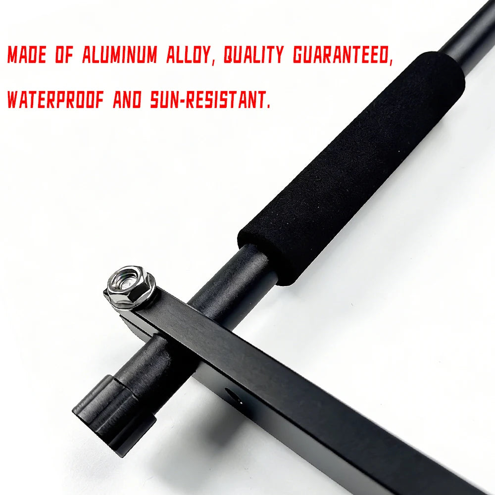 Thickened Aluminum Alloy Telescopic Flagpole for Motorcycle Travel Car Riding - Lengthened Durable Equipment