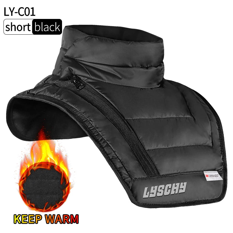 LYSCHY Winter Scarf Balaclava Extended Motorcycle Ski Neck Men Moto Mask Motocross Balaclava Warm Neck Scarf Stomach Protection
