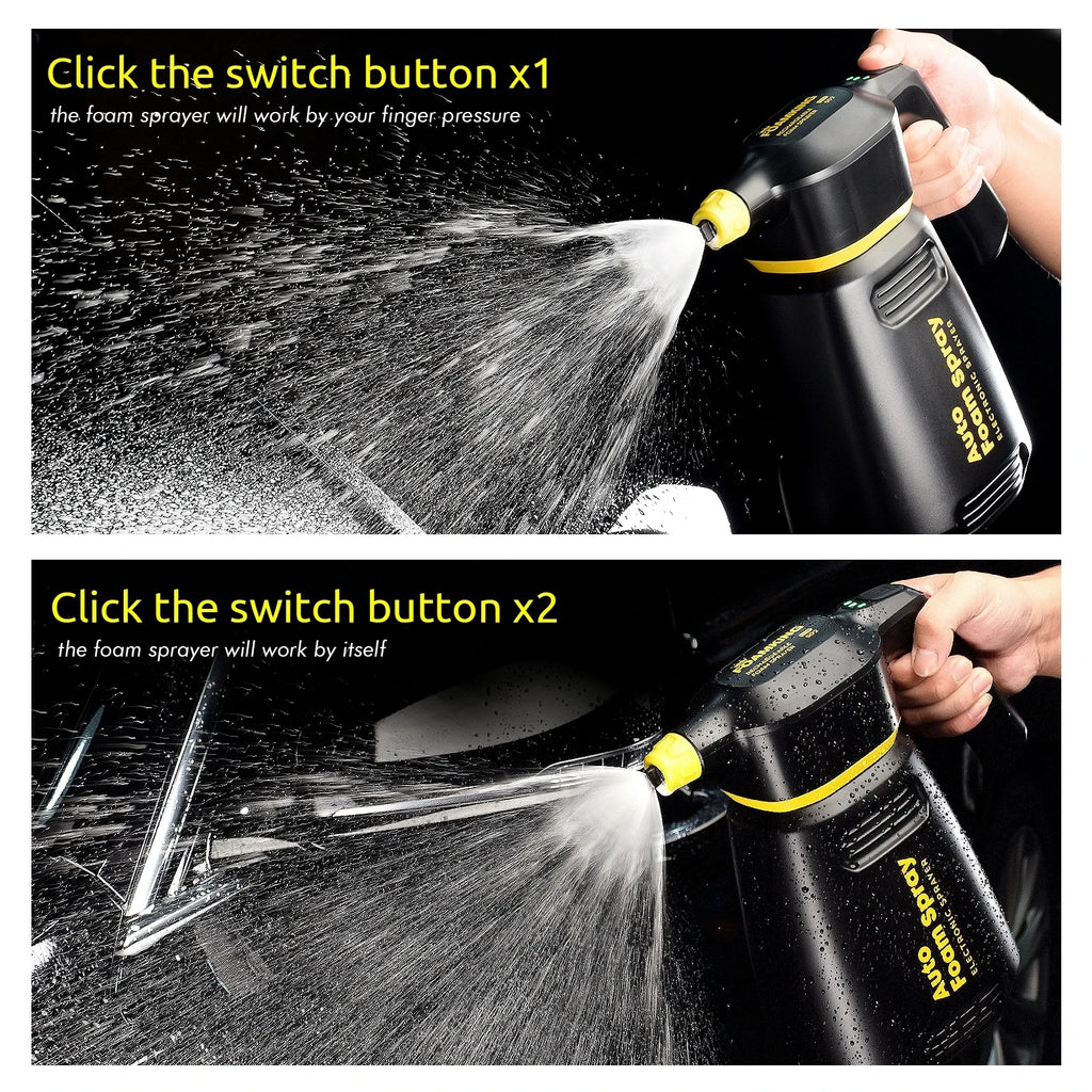 Motorcycle cleaning Electric Foam Sprayer Car Wash Home Garden Clean Detailing Snow Foam Cannon High Pressure Water