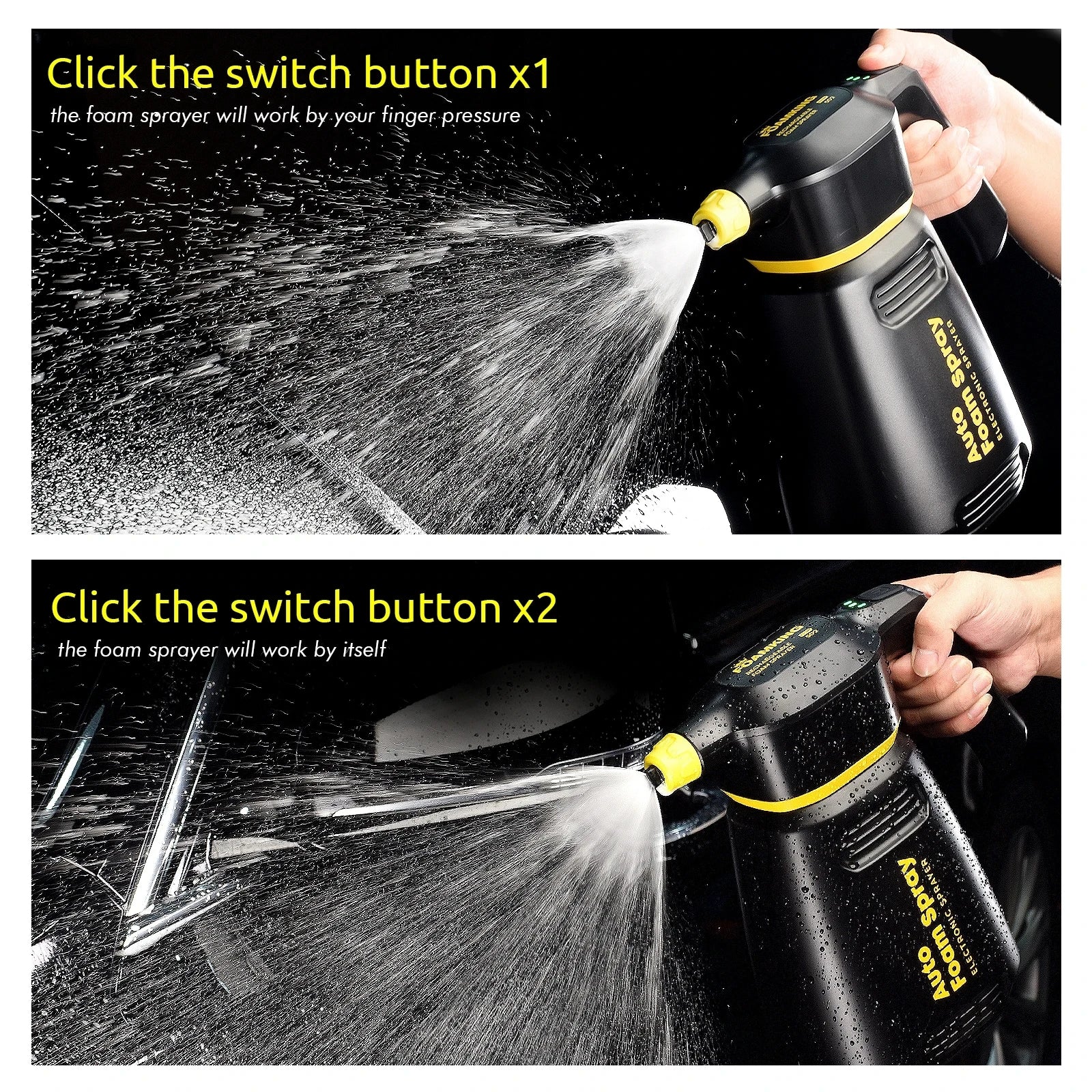 Motorcycle cleaning Electric Foam Sprayer Car Wash Home Garden Clean Detailing Snow Foam Cannon High Pressure Water