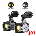 J01/J03 Wireless Switch Motorcycle Front Auxiliary Spotlight 7200 Lumens Electric Vehicle LED Beads Far And Near Light Tangent