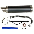 High Performance Exhaust System Muffler for GY6 50cc Scooter Moped TaoTao Jonway Kymco 139QMB Black