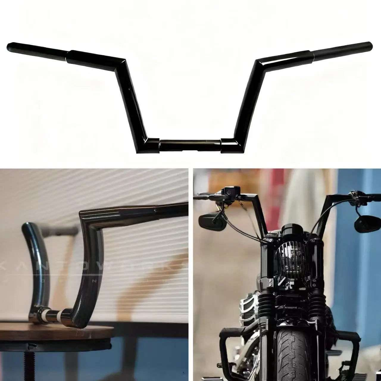 Motorcycle 1-1/4'' Ape Hanger Handlebars For Harley XL883 XL1200 X48 V72 883 Low Rider Street Bob 883 1200 Handlebar Accessories