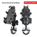 Universal Motorcycle Bike Phone Holder Aluminum Bicycle Riding Handlebar Clamp Rearview Mirror Navigation Bracket GPS Shockproof