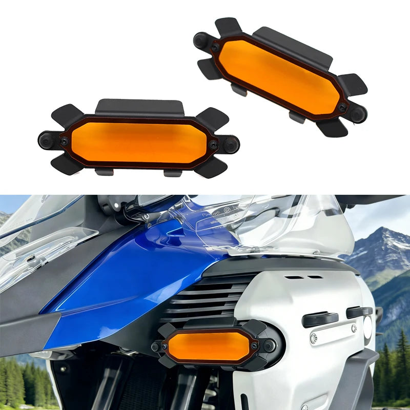 For BMW R1300GS ADV R 1300 GS Adventure 2024-2026 Motorcycle LED Auxiliary Light Cover Lamp Protection Guard Grille Accessories