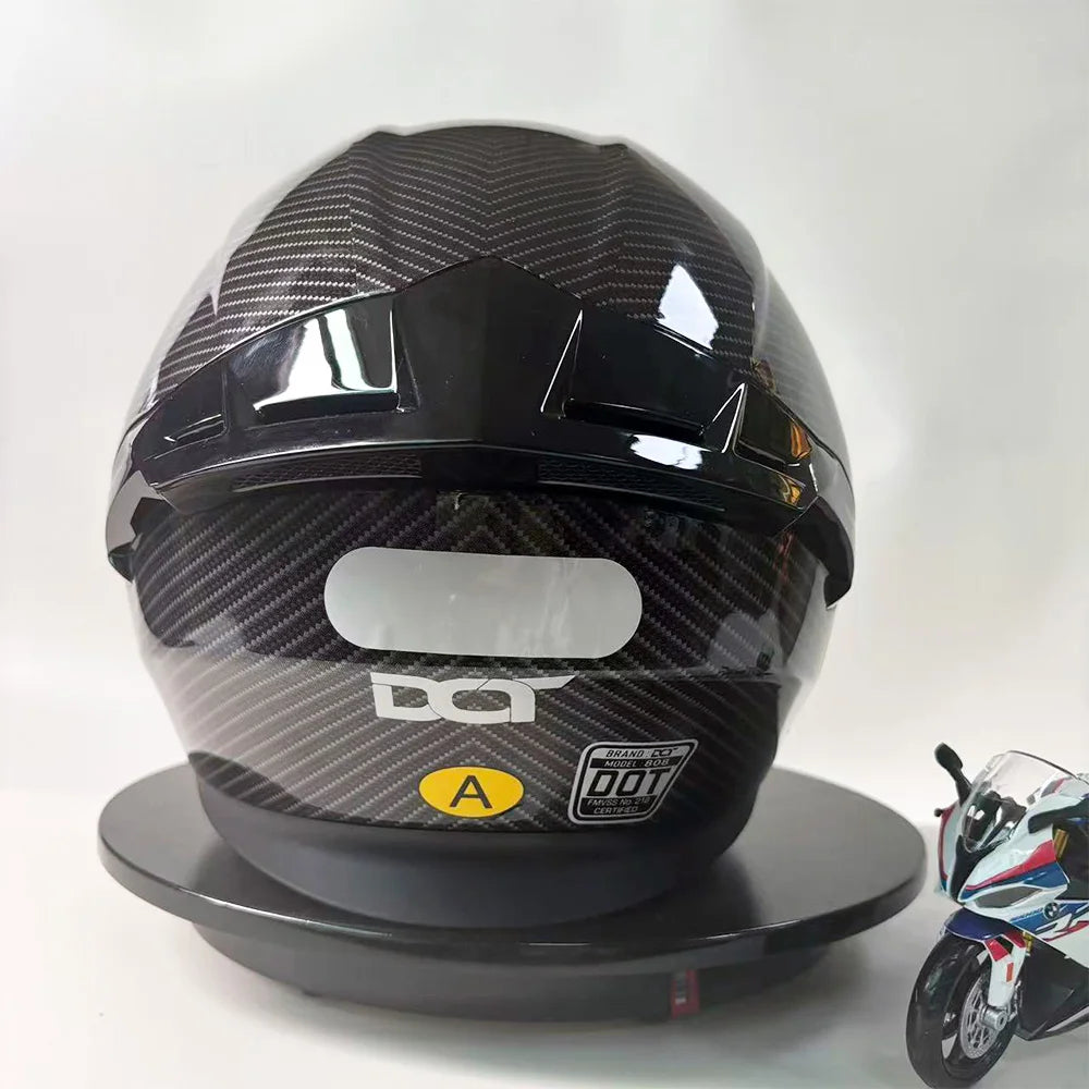 New Dual Lens Motorcycle Full Face Helmet Unisex Four Seasons Universal Motorcycle Scooter Removal Face Shield Helmet