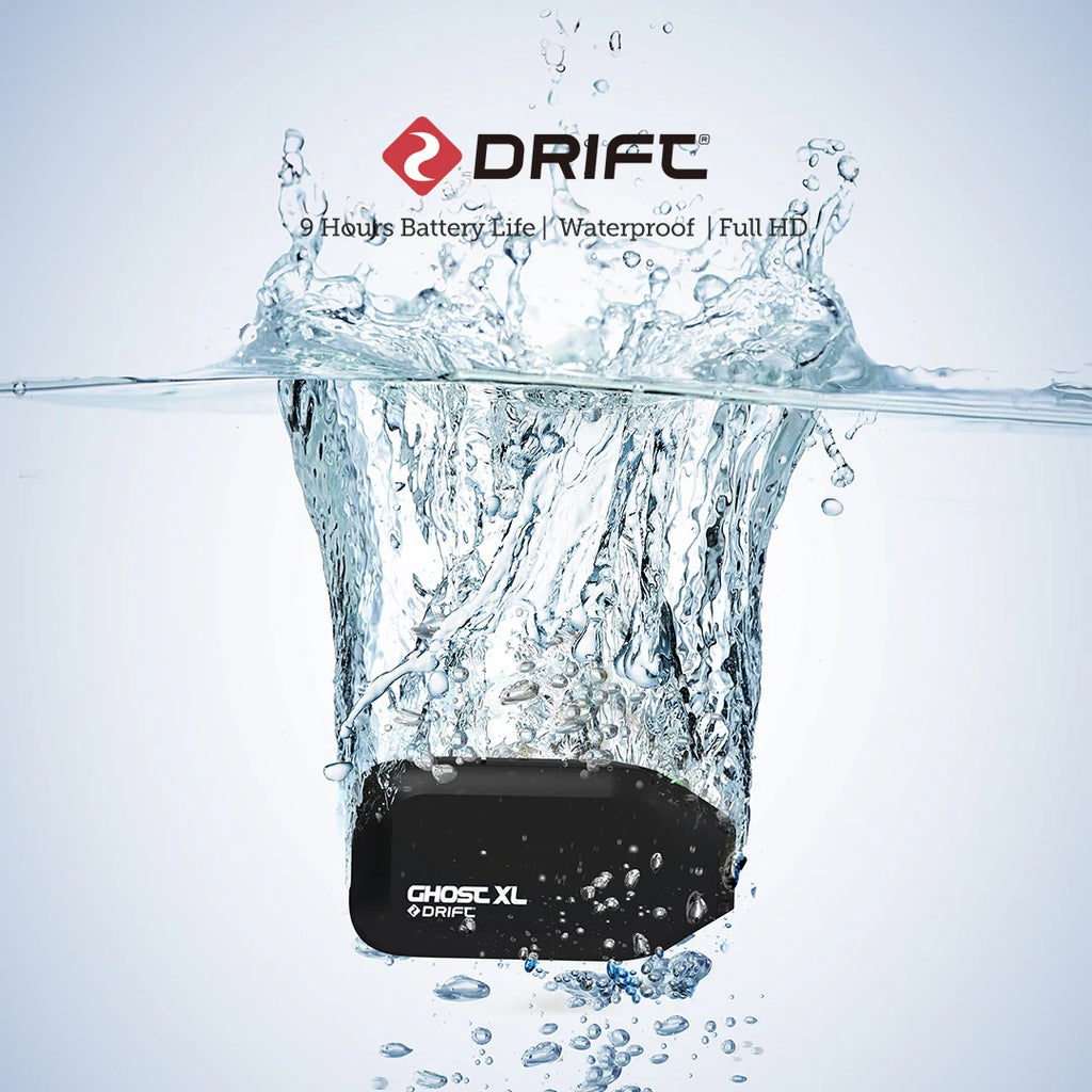 Drift Ghost XL Sport Action Camera 1080P WiFi 9 Hours Battery Life IPX7 Waterproof Wearable Live Stream Vlog Motorcycle Bicycle
