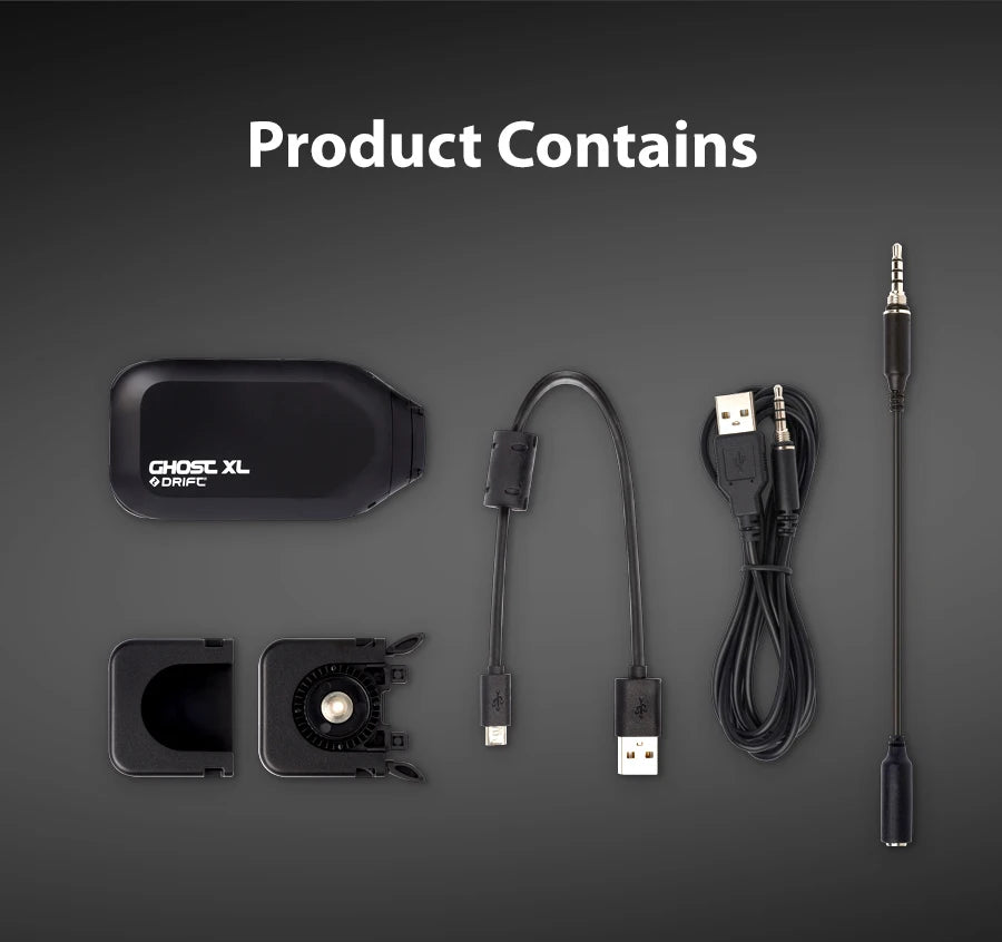 Drift Ghost XL Sport Action Camera 1080P WiFi 9 Hours Battery Life IPX7 Waterproof Wearable Live Stream Vlog Motorcycle Bicycle