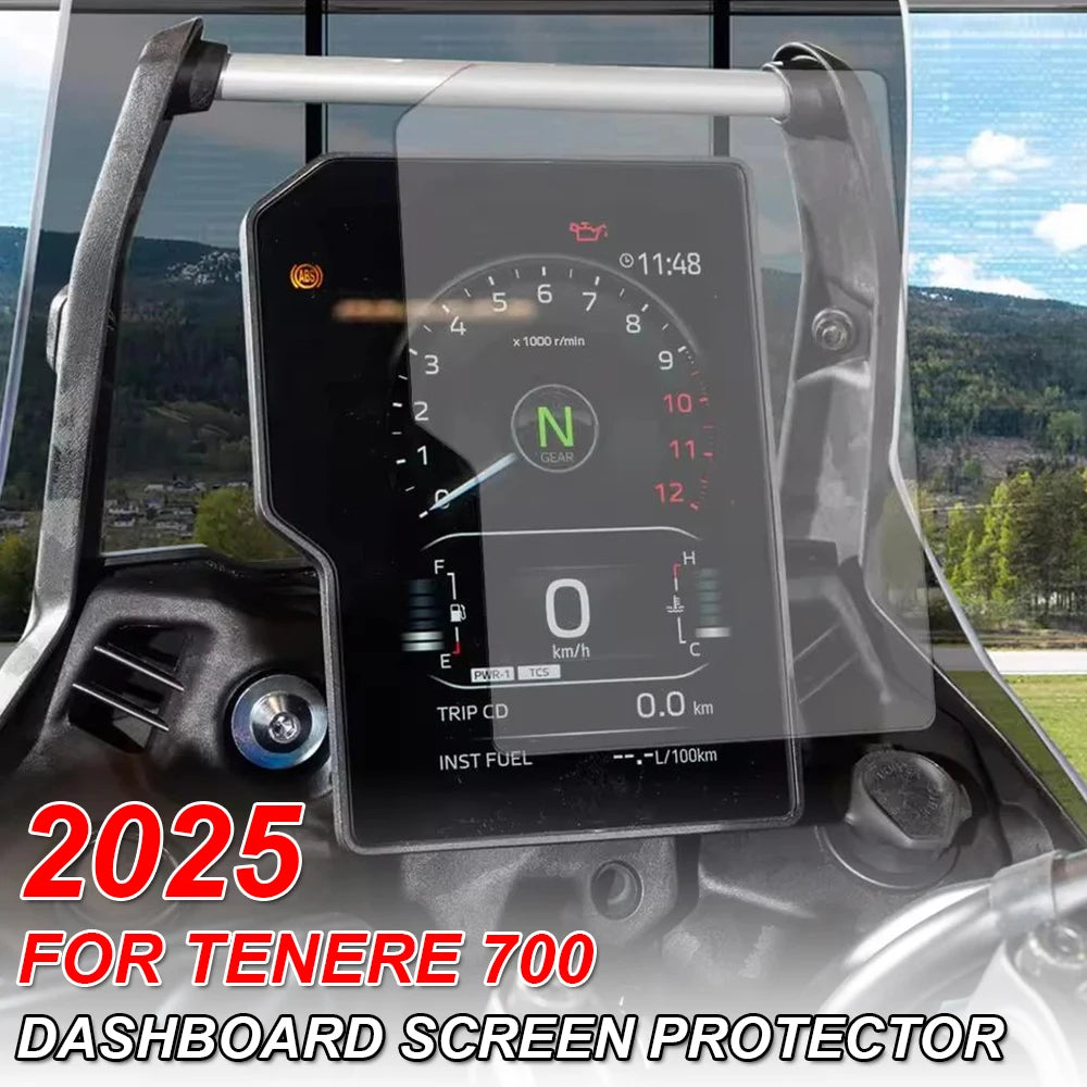 For Yamaha Tenere 700 HD Protector Film TENERE 700 2025+ Motorcycle Scratch Cluster Screen Dashboard Protection Instrument Film