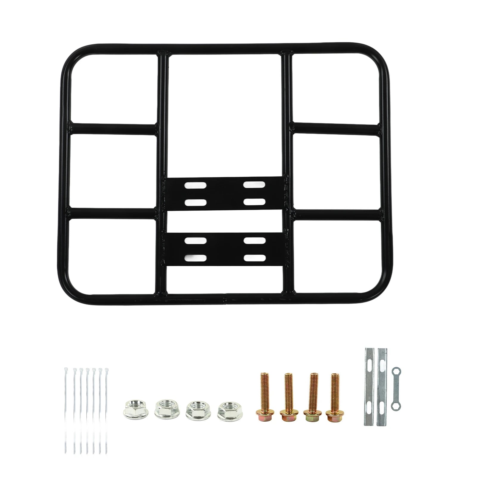 Food Delivery Box Rack Rear Grille 80kg Loading Seamless Steel Tube Universal for Motorcycle Electric Bicycle