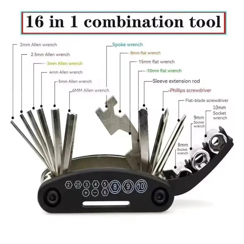 For Royal Enfield Bullet Meteor Classic 350 500 Interceptor 650 Gt Himalayan 411 Multi-Function Tool Repair Screwdriver