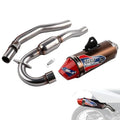 Dirt Bike Slip On Exhaust, Motorcycle Muffler Pipe Full Kit for CRF150F CRF230F 2003-2017/TAO TAO TBR7/HAWK 250-Red