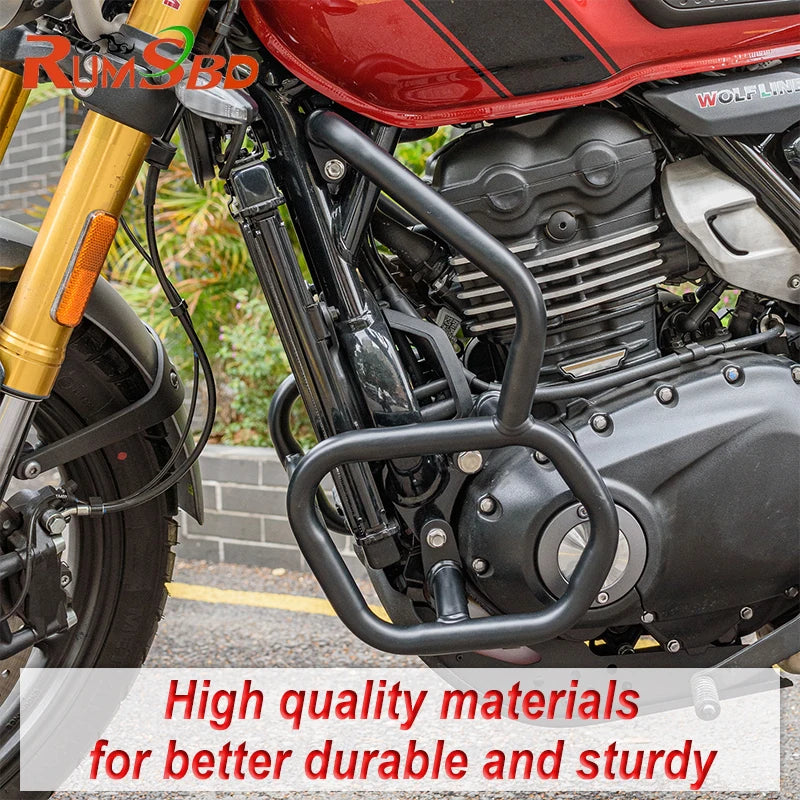 Stunt Cage Engine Guard Crash Bar Protecter Bumper For Triumph SPEED 400/SCRAMBLER 400 X 2024-2025 Carbon Steel