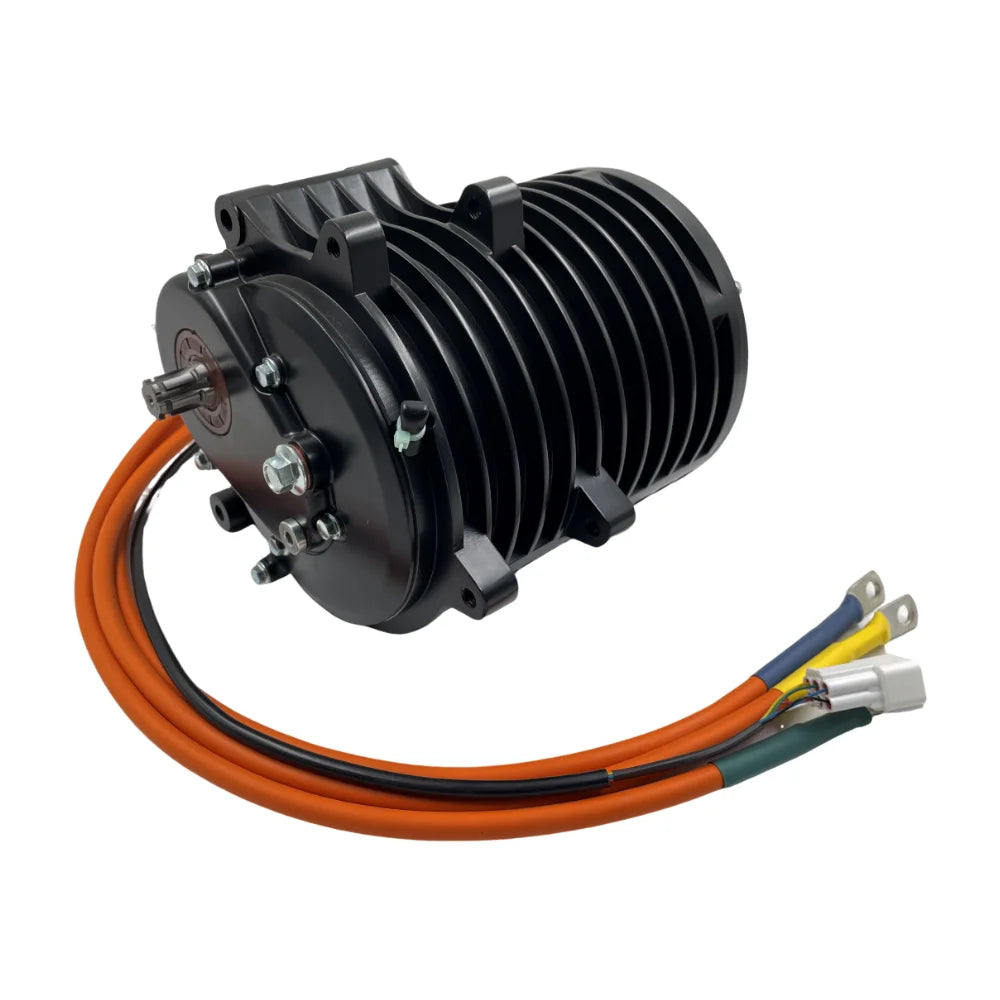 QSMOTOR 138-C 70HJ138A 3000W V3 PMSM Mid-Drive Motor With Internal Gearbox For Electric Motorcycle Moped Dirt Bike