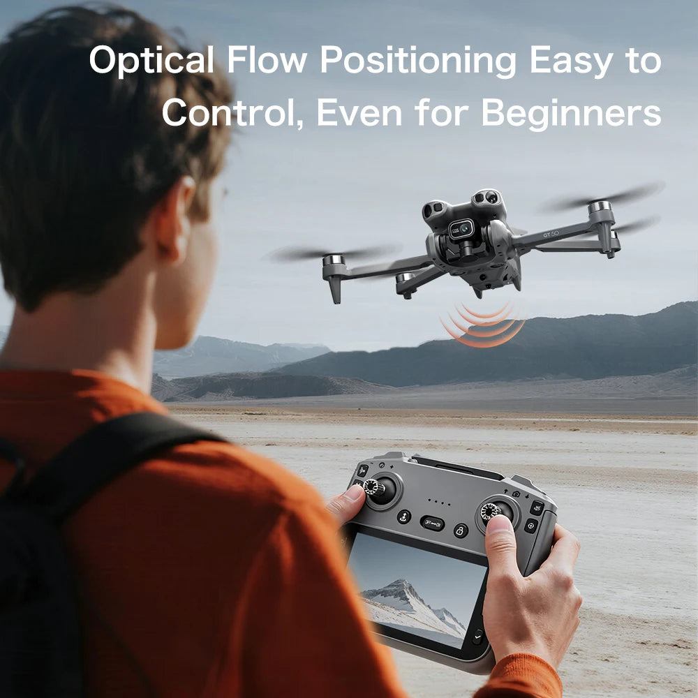 Professional GT50 Drone 8K HD Dual Camera Remote Control Large Screen 5G WIFI Dron Obstacle Avoidance Quadcopter
