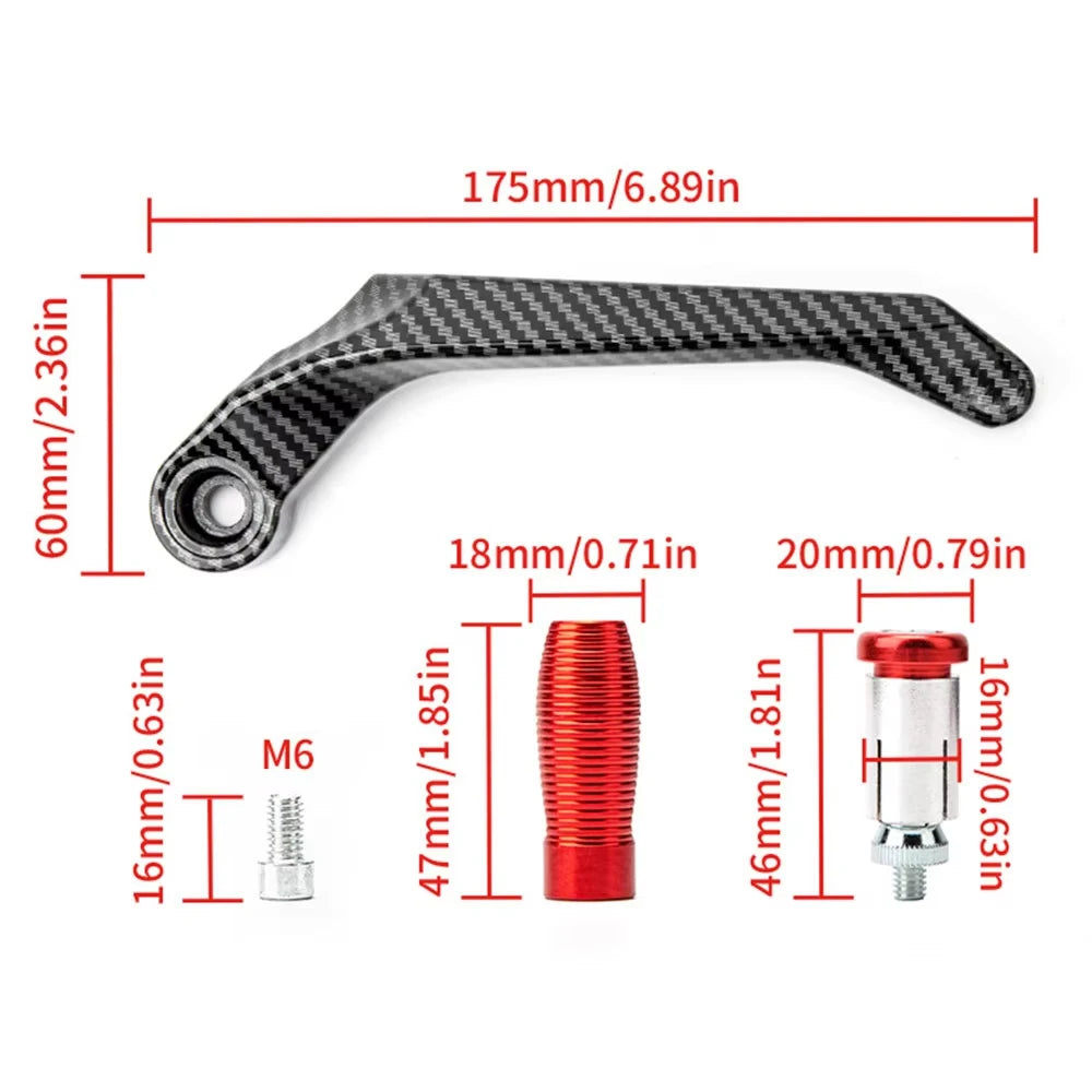 Motorcycle Die-casting Aluminum Alloy Handlebar Brake Clutch Lever Handguard Protector Modification Accessories Moto Handguards