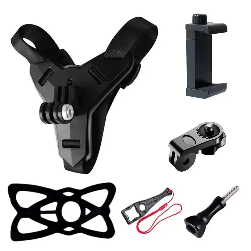 Motorcycle Helmet Mount Accessories for Gopro Hero 13 12 11 10 9 for Smart Phone for DJI OSMO Action 5Pro 4 3 Insta360 X4 X3 X2
