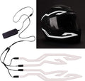 Motorcycle Helmet Light Night Riding Signal Helmet 4 in 1 EL Light 3 Mode Led Helmet Light Strip Decoration Accessories Kit