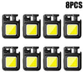 Super Bright Mini COB Keychain Flashlight Charging Lamp Camping Lights with Magnet 4 Lighting Modes for Emergency Lighting Torch