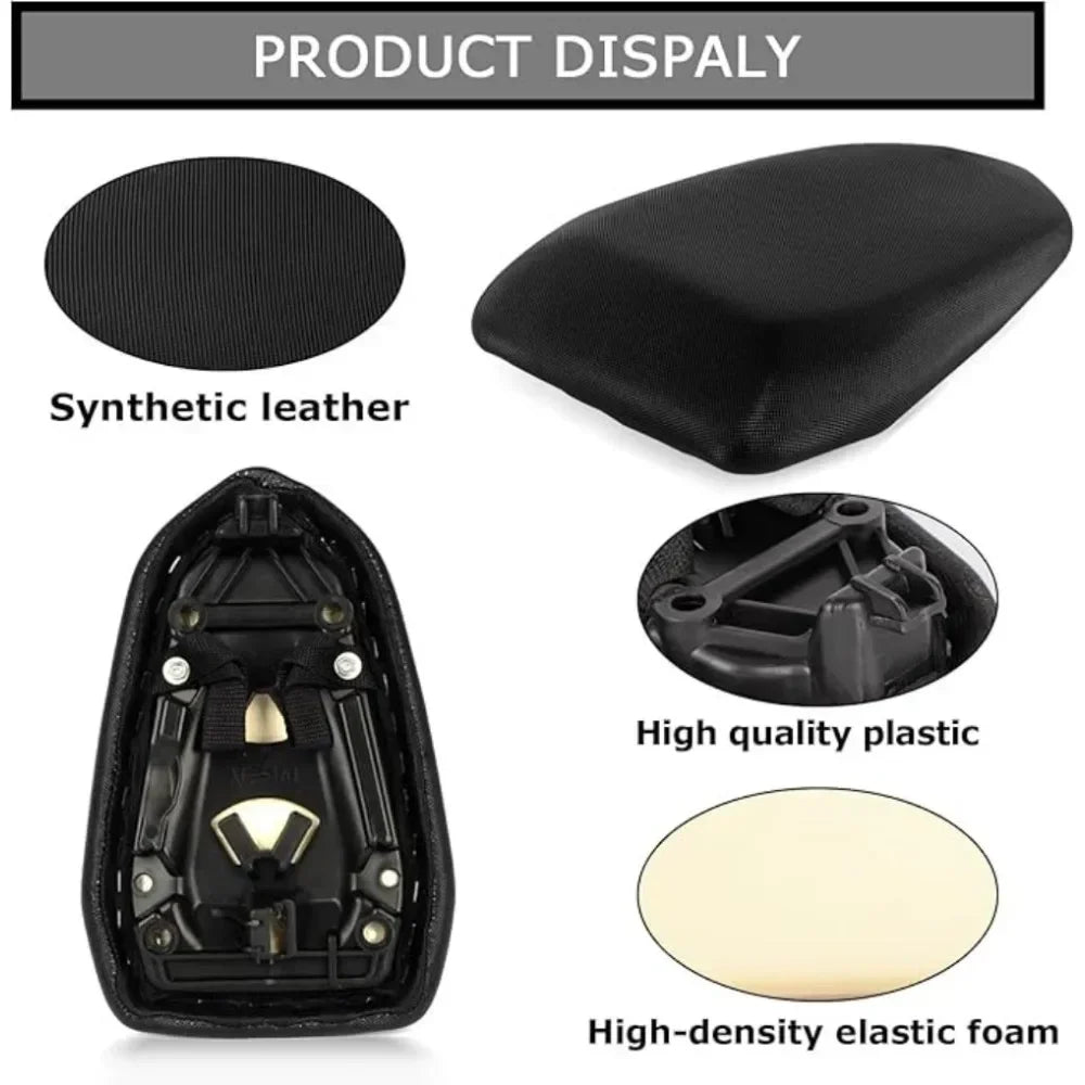 Motorcycle Rear Passenger Cushion Saddle Seat Rear Pillion Passenger Seat  for BMW S1000RR 2019 2020 2021 2022 2023 2024