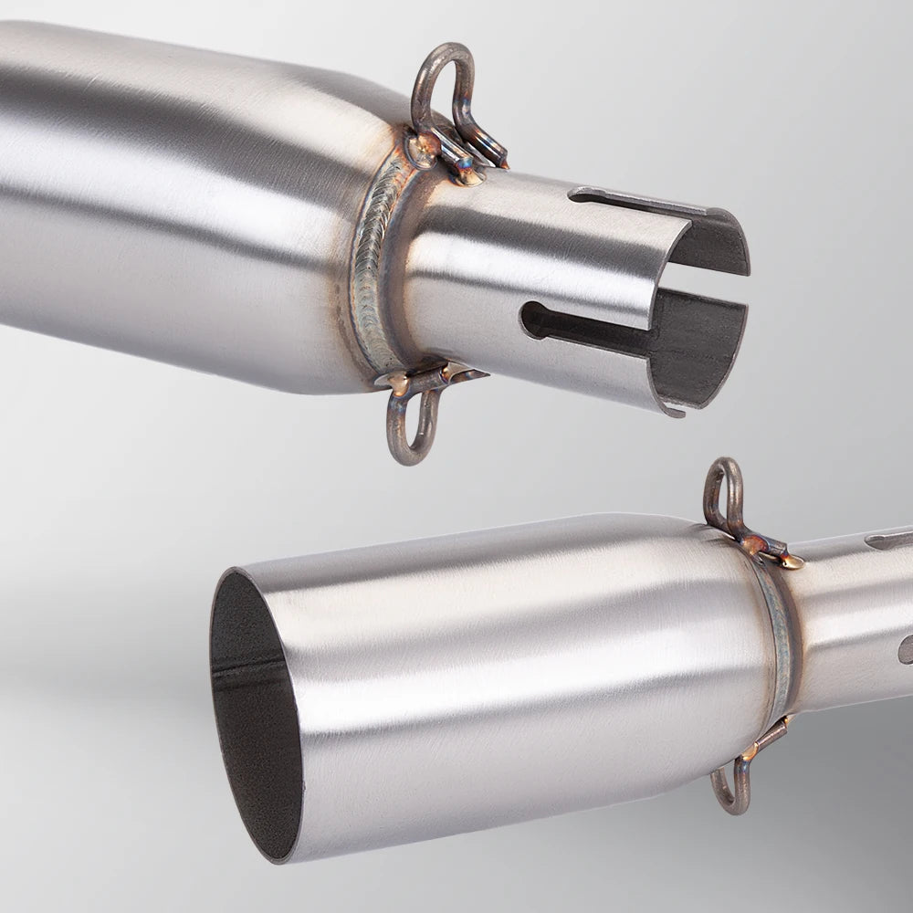 Universal intermediate link pipe for motorcycles, modified muffler, universal diameter 51mm, multiple diameter sizes