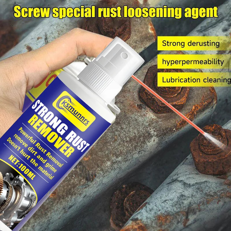 Motorcycle Strong Rust Remover for Metal steel 450ML Tough Rust Removal Strong Rust Removal Lubricant Anti Rust Spray Stain