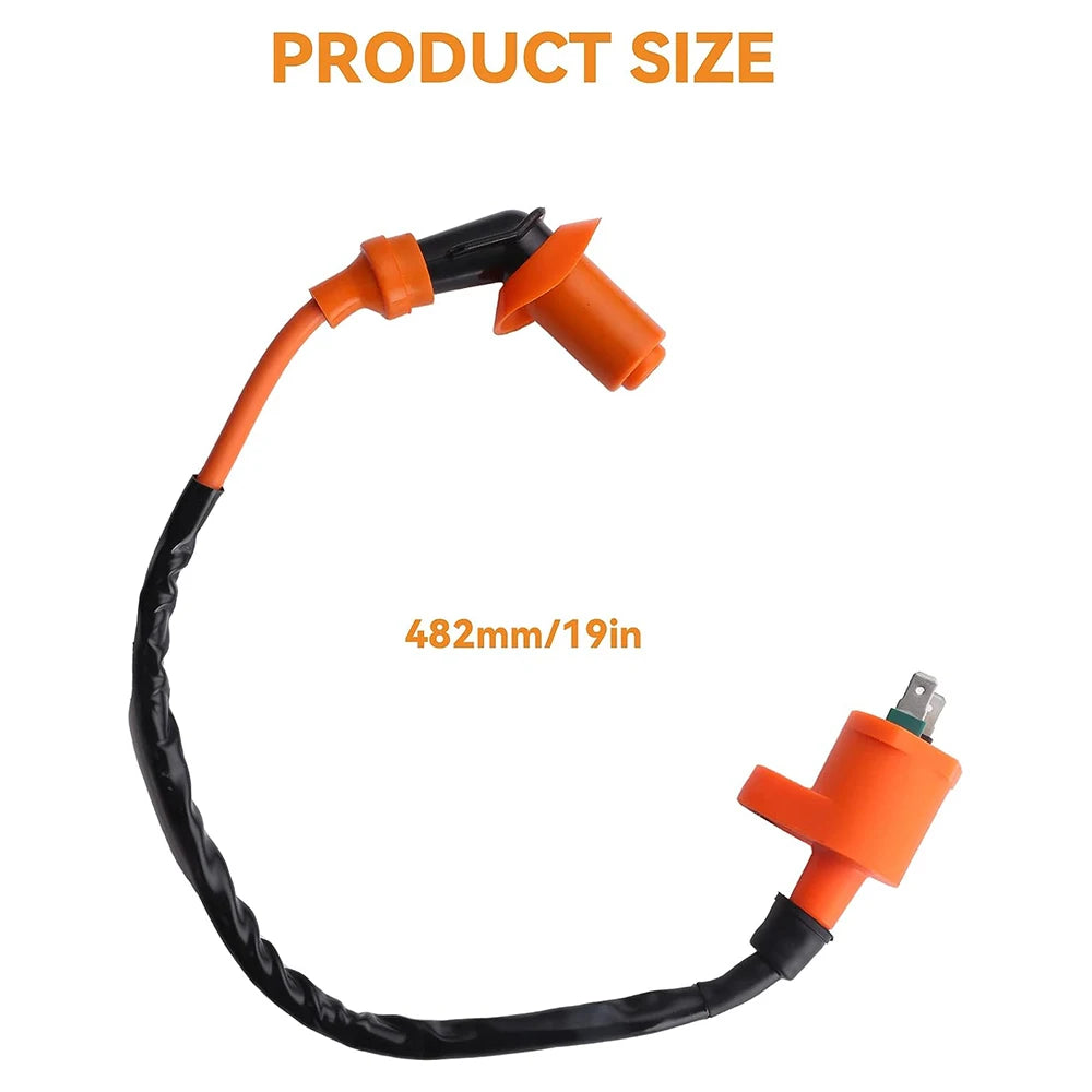 High Performance Racing Ignition Coil Electrode Spark Plug For GY6 50cc 150cc 125cc 150cc Chinese ATV Moped Scooter ATV Go Kart