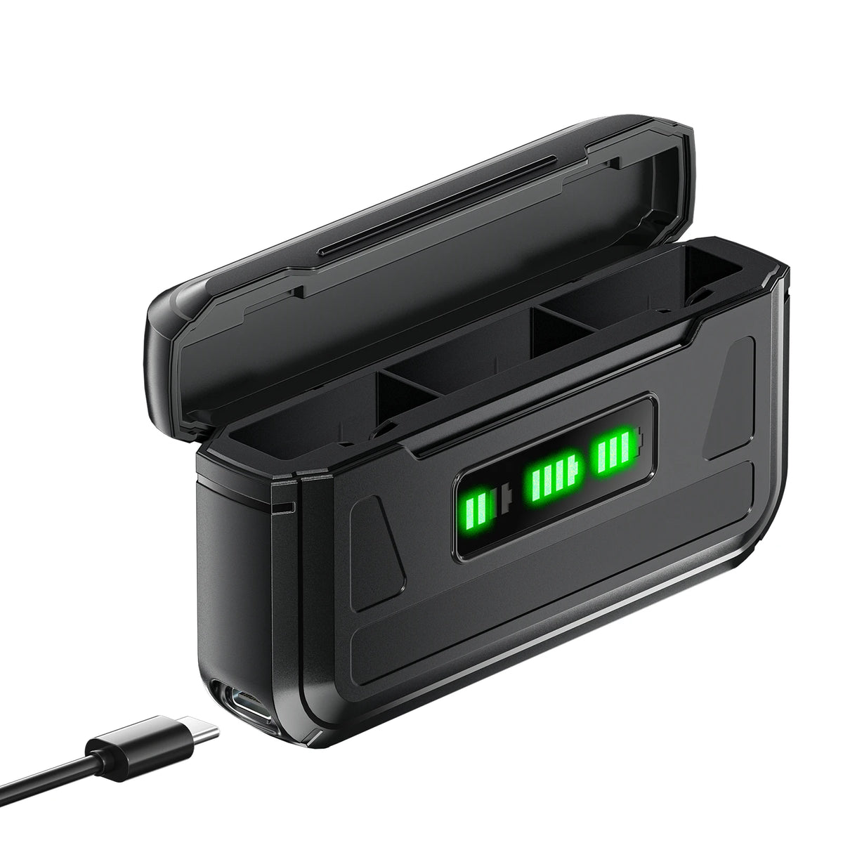 PALO 2400mAh For GoPro Hero 13 Camera Battery + 3 Slots Storage Box Charger For GoPro Mission 1 Series Sport Camera Accessories