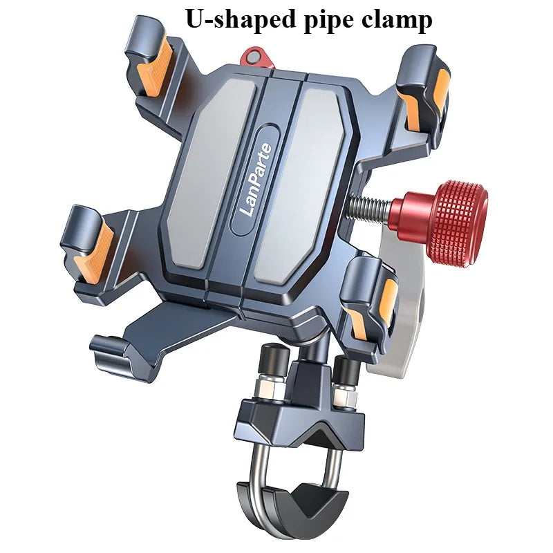 LanParte Motorcycle Phone Mount,Anti-Shake Bike Phone Holder for Bicycle, Handlebar Phone Mount,Compatible with iPhone All Phone