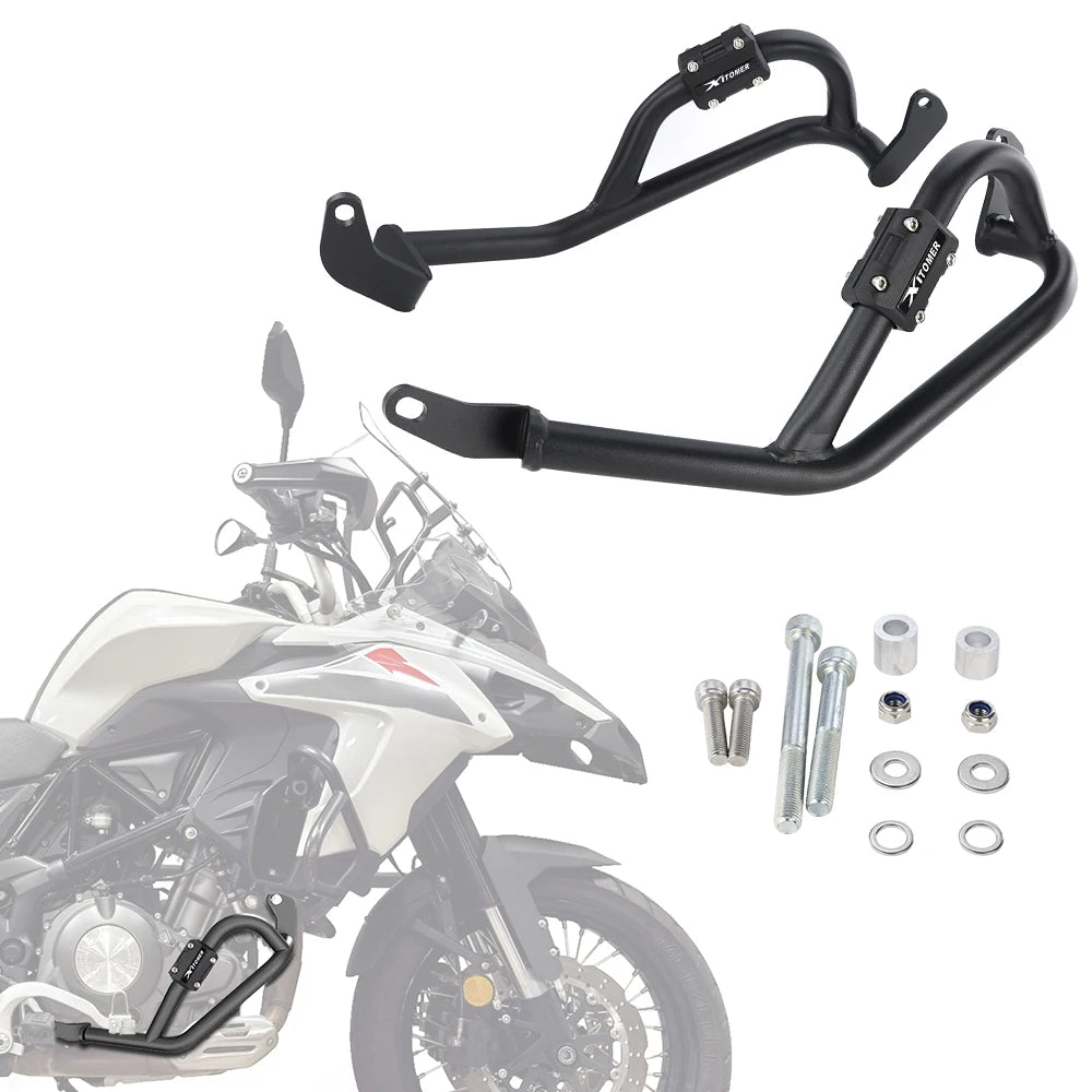 For Benelli TRK 502 TRK502X 2017 2018 2019 2020 2021 2022 2023 2024 2025 Motorcycle Engine Guards Highway Crash Bar Crash Cages