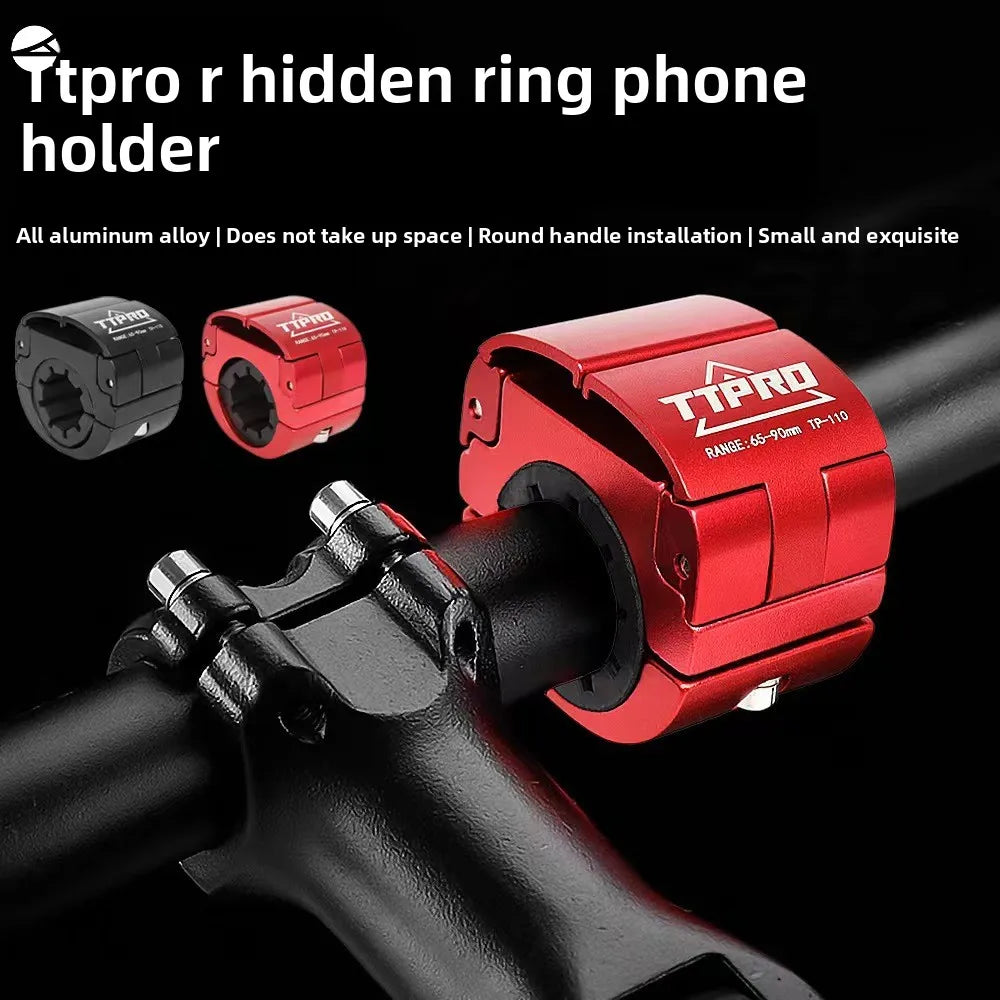TTPRO 4.7-6.8 Inch Bike Phone Mount, Shockproof 360° Rotatable Universal Phone Holder for E-bike Motorcycle Cycling