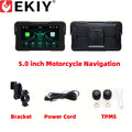 EKIY 5 inch Wireless CarPlay Moto Android Auto Portable Digital Motorcycle Dashboard GPS Motorcycle Navigation Display Screen